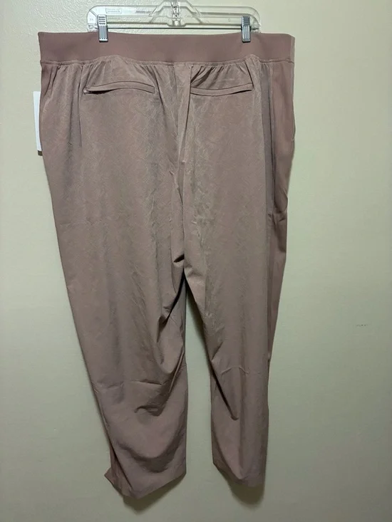 Athleta Brooklyn Textured Ankle Pant Latte size 22  nwt - Picture 7 of 7